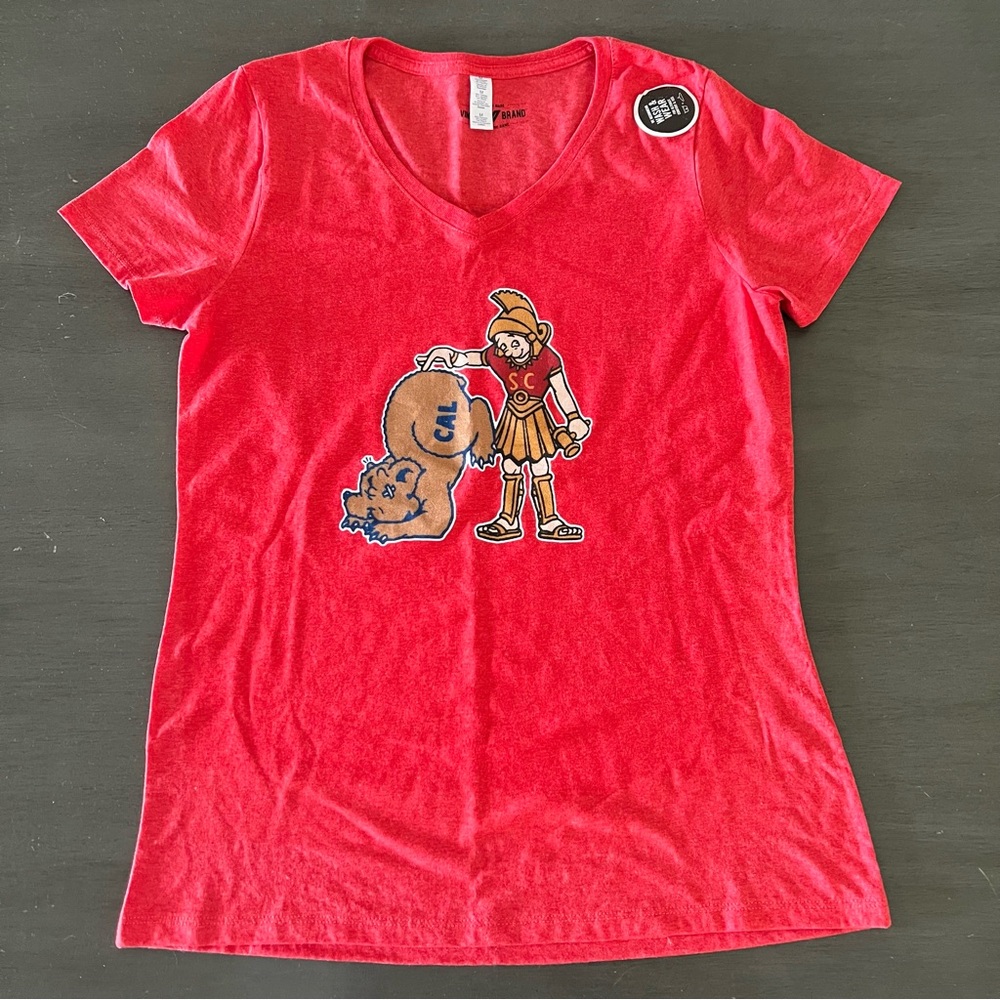 NEW Vintage Brand 1952 USC University Trojans Cal Berkley Bear Bear Shirt M